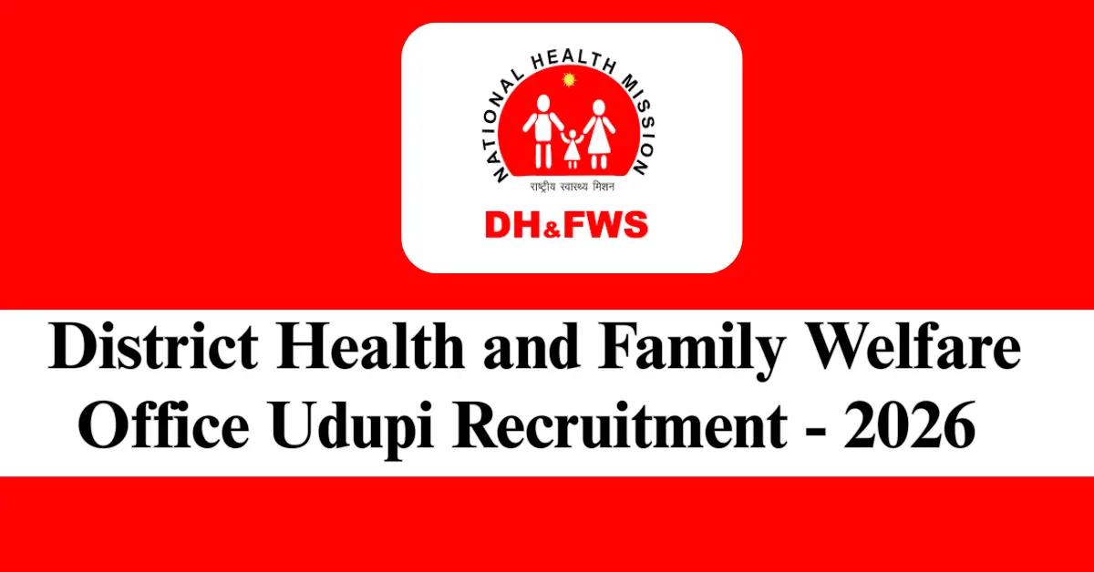 DHFWO Udupi Recruitment 2026