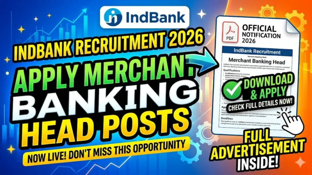 Indbank Recruitment 2026
