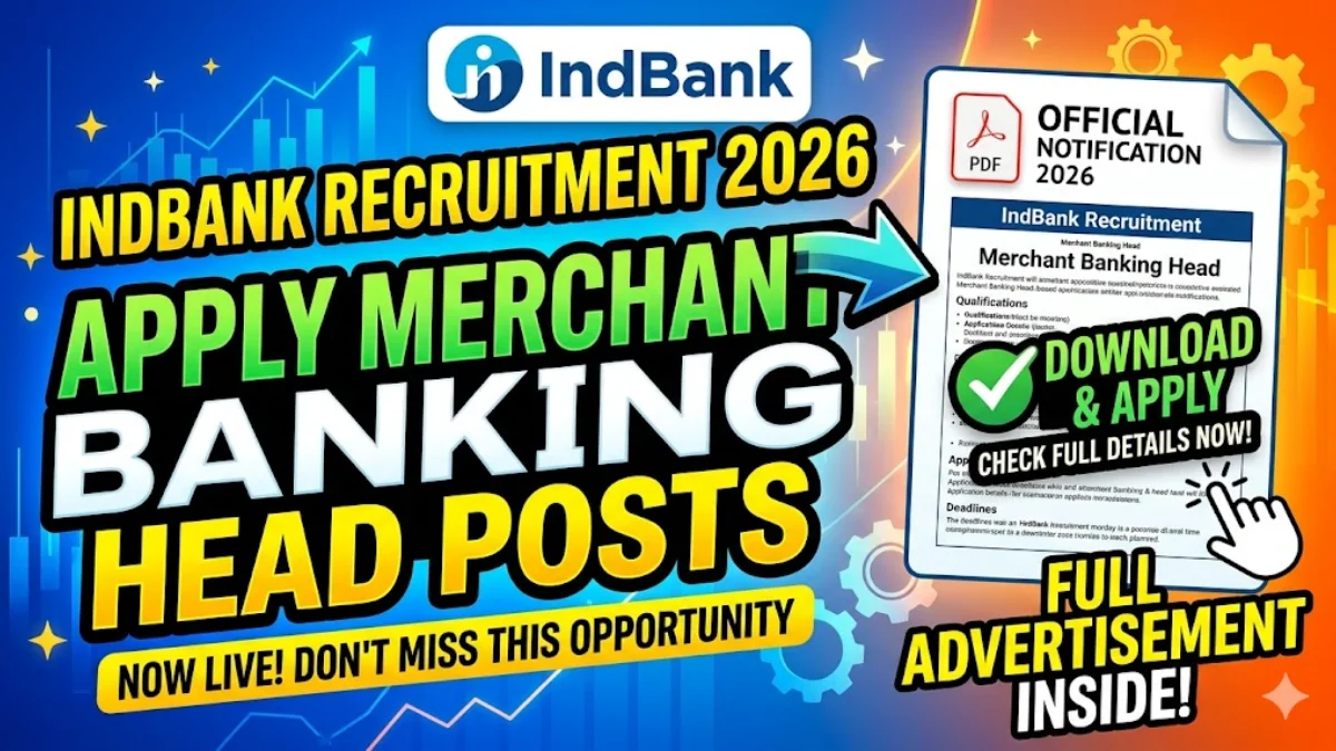Indbank Recruitment 2026