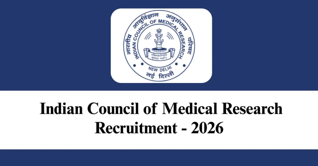 ICMR Recruitment 2026