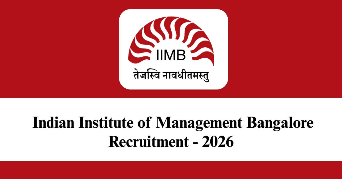IIMB Recruitment 2026