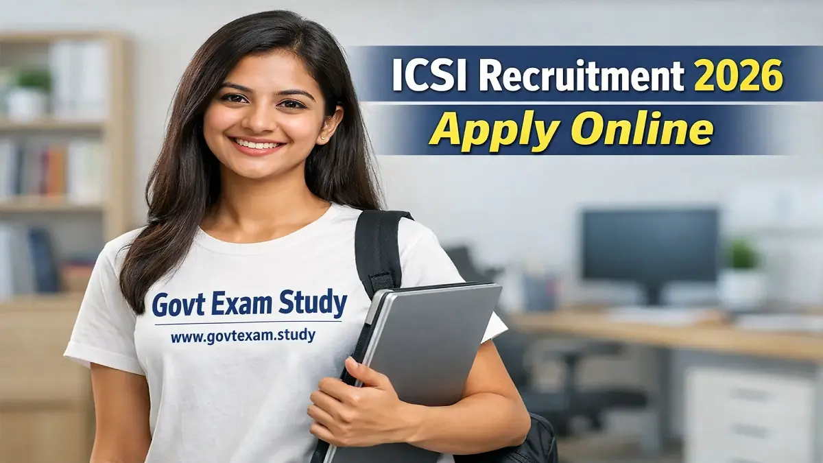 ICSI Recruitment 2026