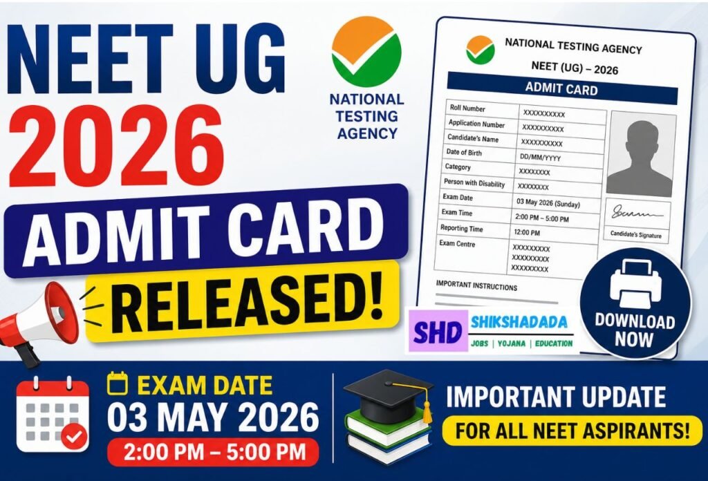 NEET UG 2026 Admit Card Released