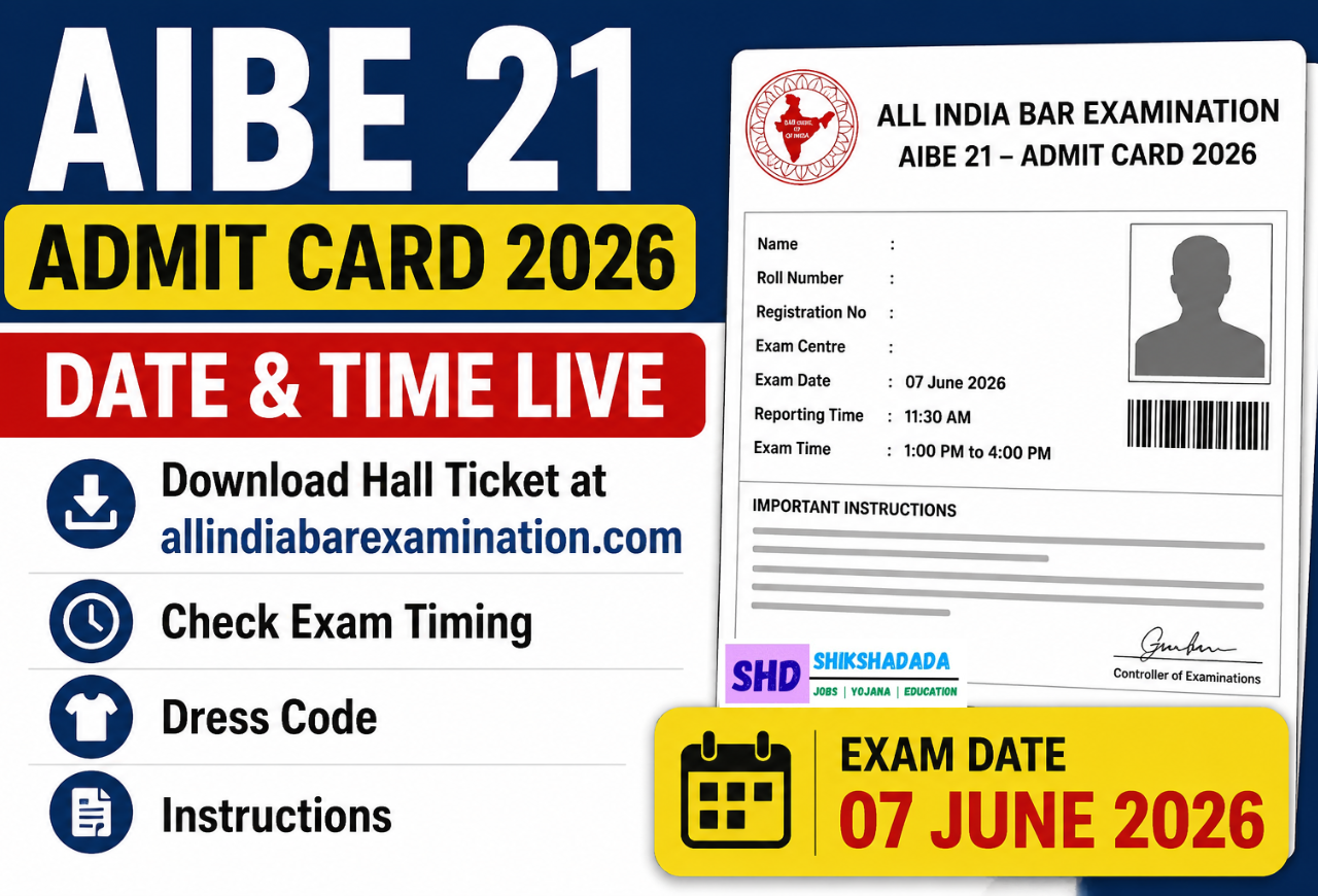 AIBE 21 Admit Card 2026