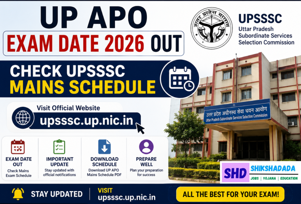 UP APO Exam Date 2026 Out
