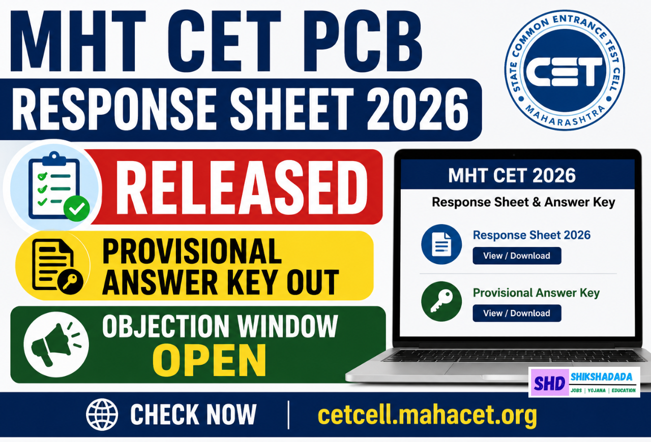MHT CET PCB Response Sheet 2026
