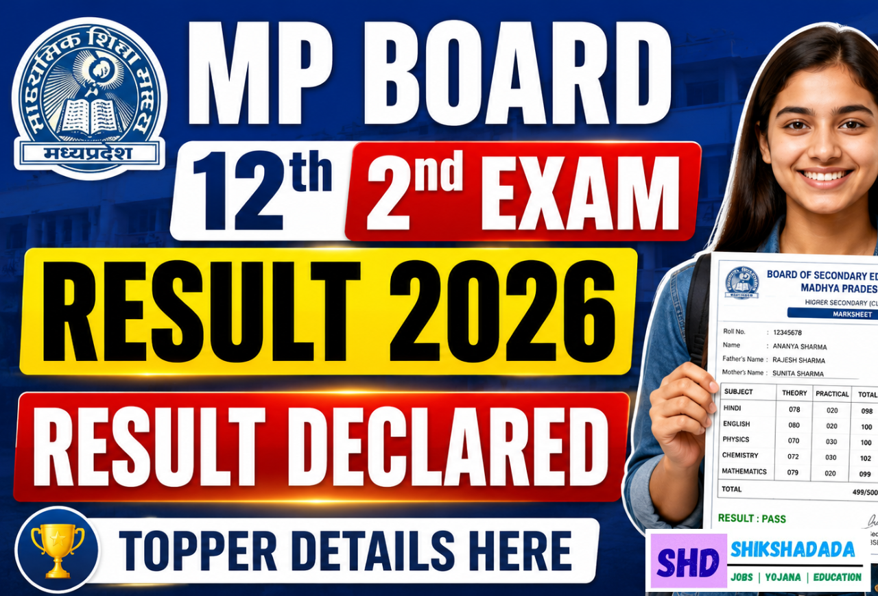 MP Board Class 12 Second Exam Result 2026 Declared; Check Topper Details and Pass Percentage Here