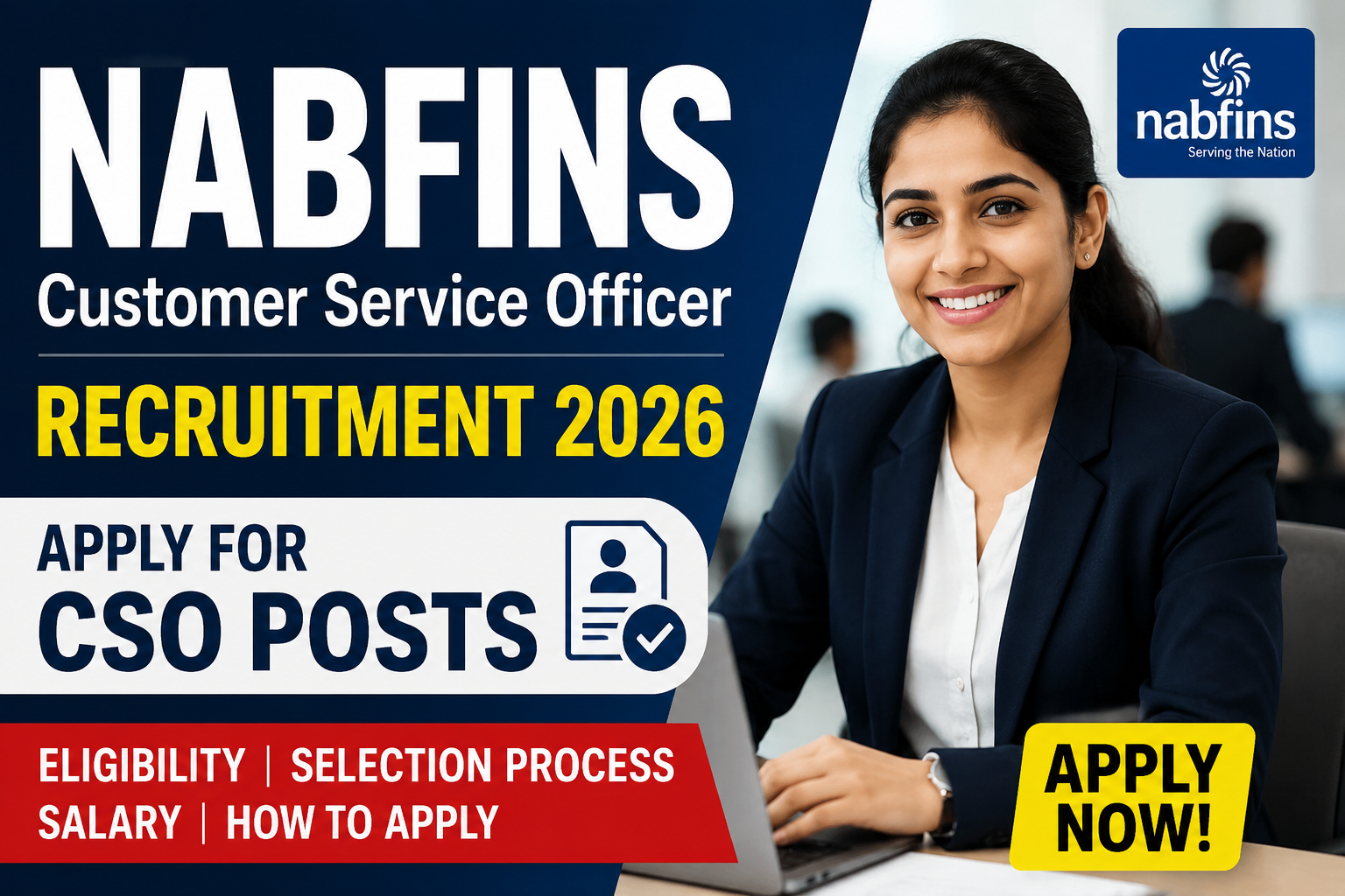 NABFINS Customer Service Officer Recruitment 2026 - Apply for CSO Post
